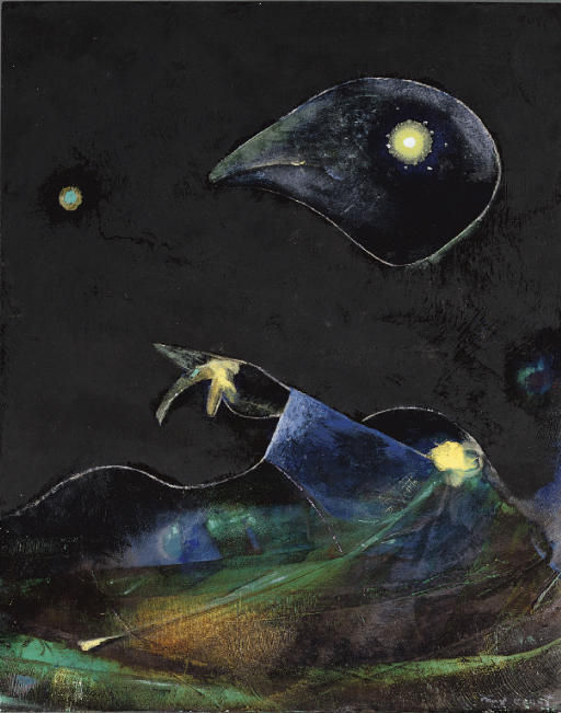 WikiOO.org - Encyclopedia of Fine Arts - Maleri, Artwork Max Ernst - Nocturne