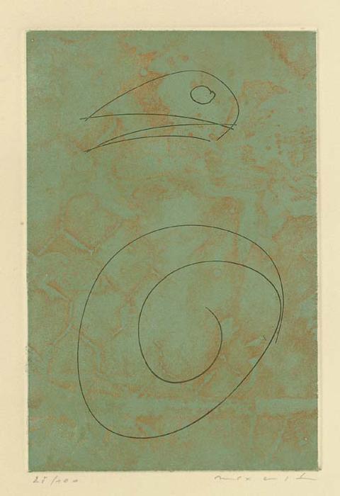 WikiOO.org - Encyclopedia of Fine Arts - Festés, Grafika Max Ernst - Oiseau vert