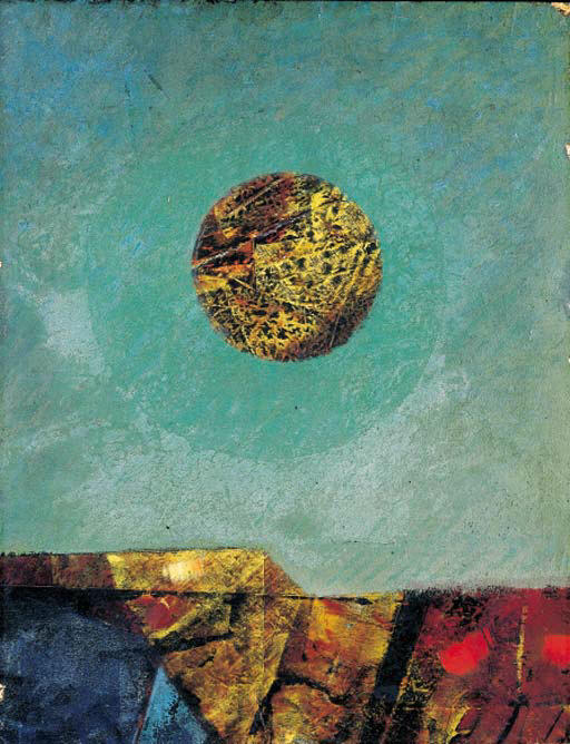Wikoo.org - موسوعة الفنون الجميلة - اللوحة، العمل الفني Max Ernst - Paysage avec lune