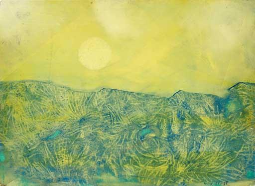Wikioo.org - สารานุกรมวิจิตรศิลป์ - จิตรกรรม Max Ernst - Paysage jaune