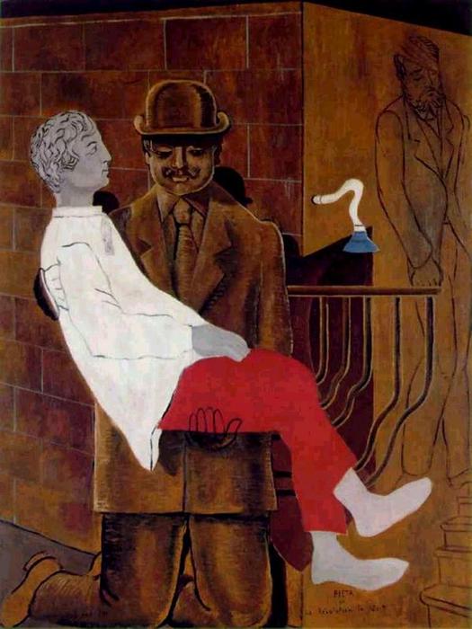 Wikioo.org - The Encyclopedia of Fine Arts - Painting, Artwork by Max Ernst - Pieta or Revolution by Night