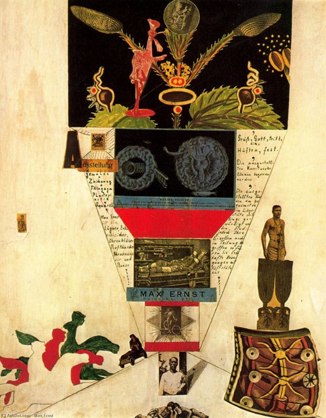 Wikioo.org - The Encyclopedia of Fine Arts - Painting, Artwork by Max Ernst - Progetto di manifesto