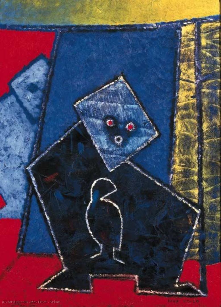 WikiOO.org - Encyclopedia of Fine Arts - Maleri, Artwork Max Ernst - Scène