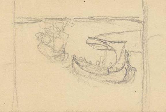 WikiOO.org - Enciklopedija dailės - Tapyba, meno kuriniai Nicholas Roerich - Cursory sketch for ''Overseas Guests''