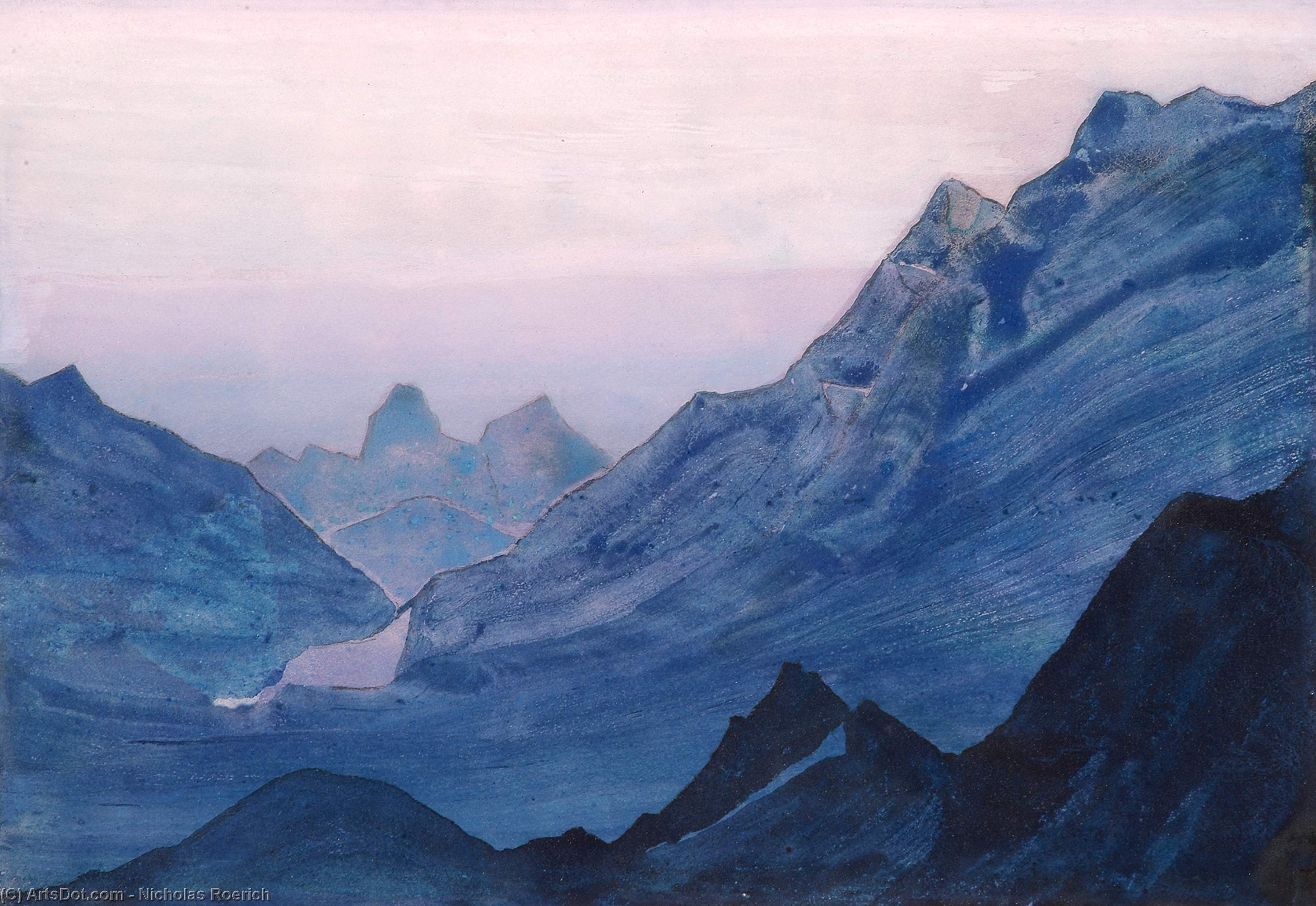 Wikioo.org - The Encyclopedia of Fine Arts - Painting, Artwork by Nicholas Roerich - Himalayas 3