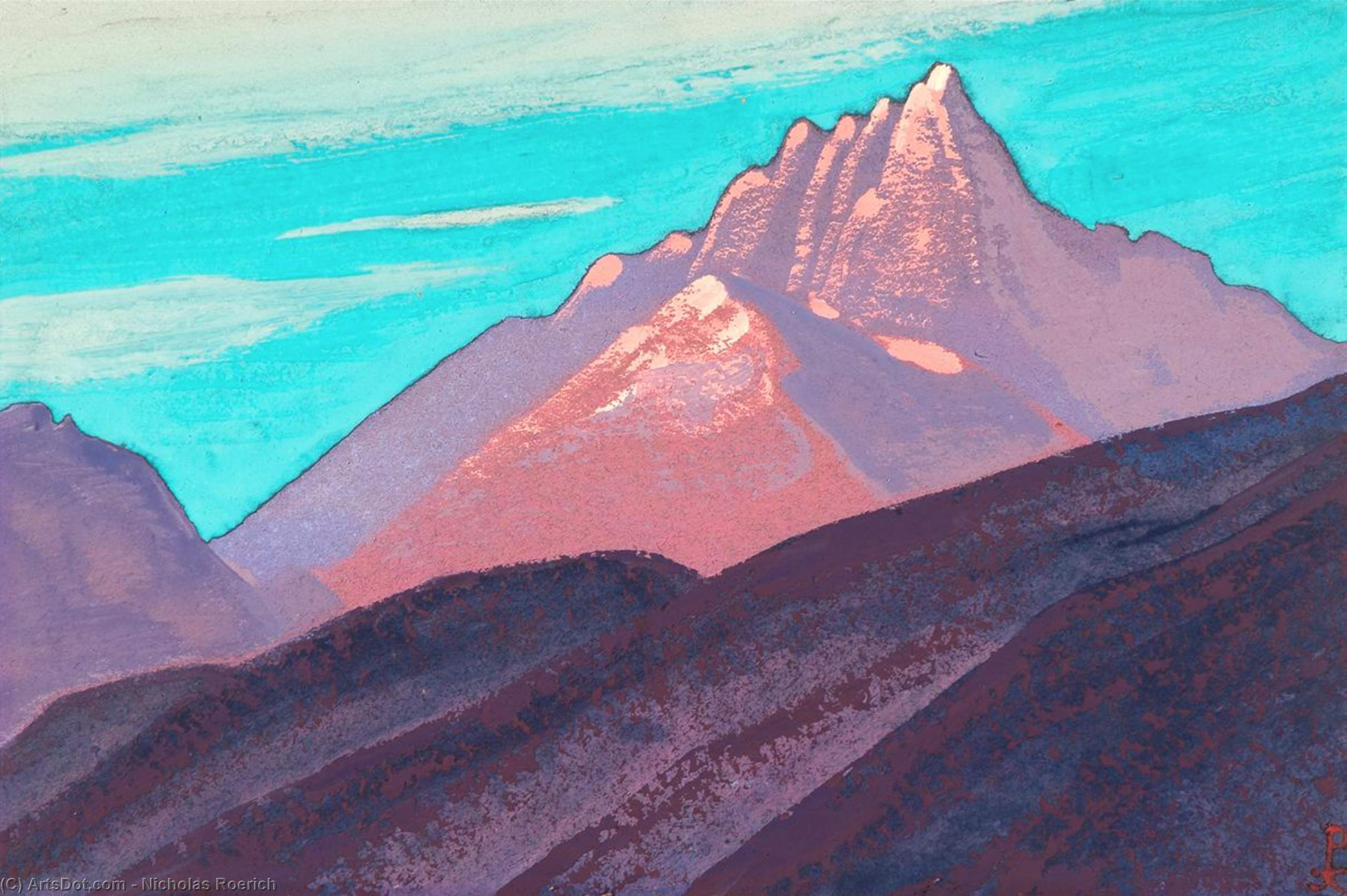 WikiOO.org - אנציקלופדיה לאמנויות יפות - ציור, יצירות אמנות Nicholas Roerich - Himalayas 7