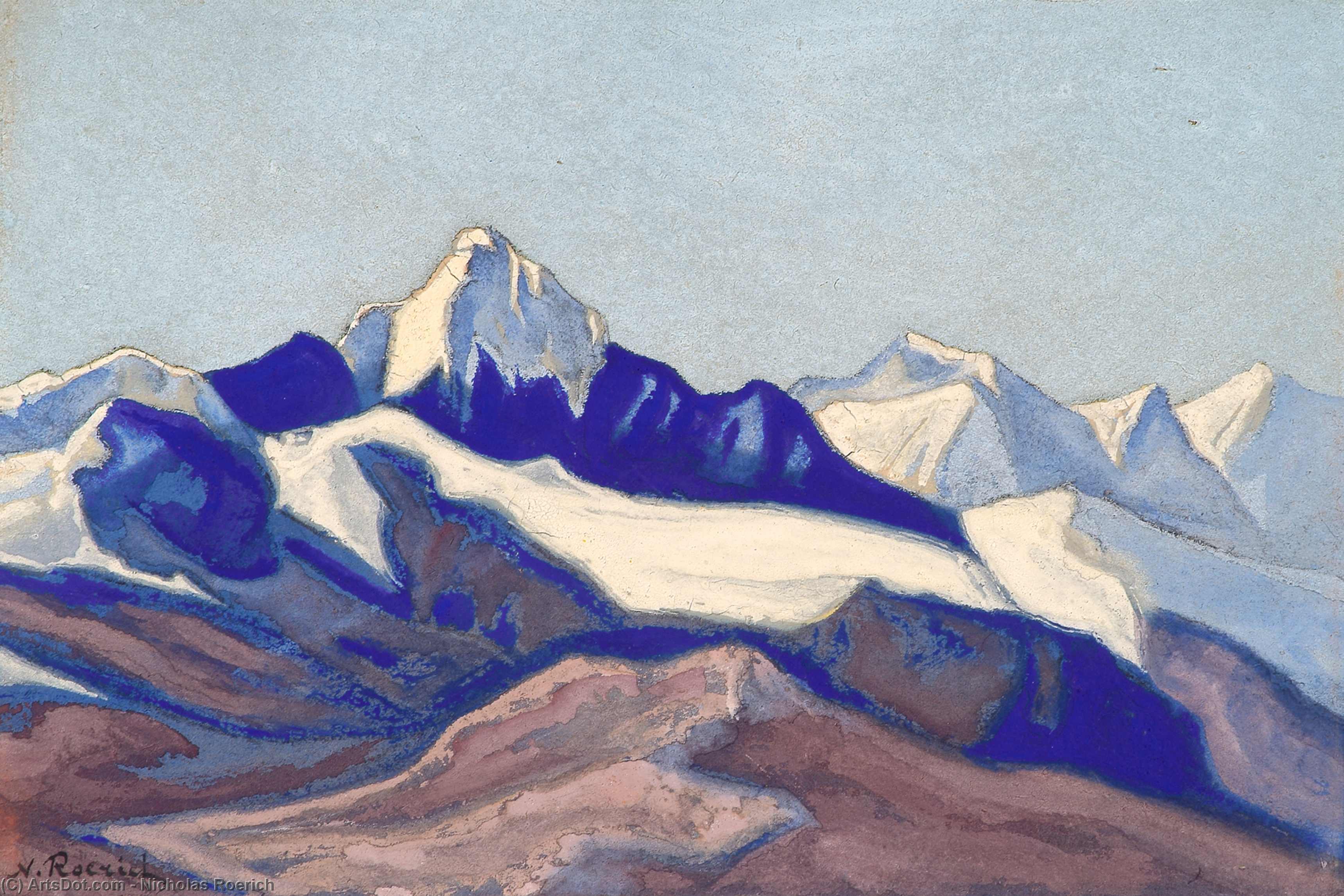 WikiOO.org - Енциклопедия за изящни изкуства - Живопис, Произведения на изкуството Nicholas Roerich - Himalayas 9
