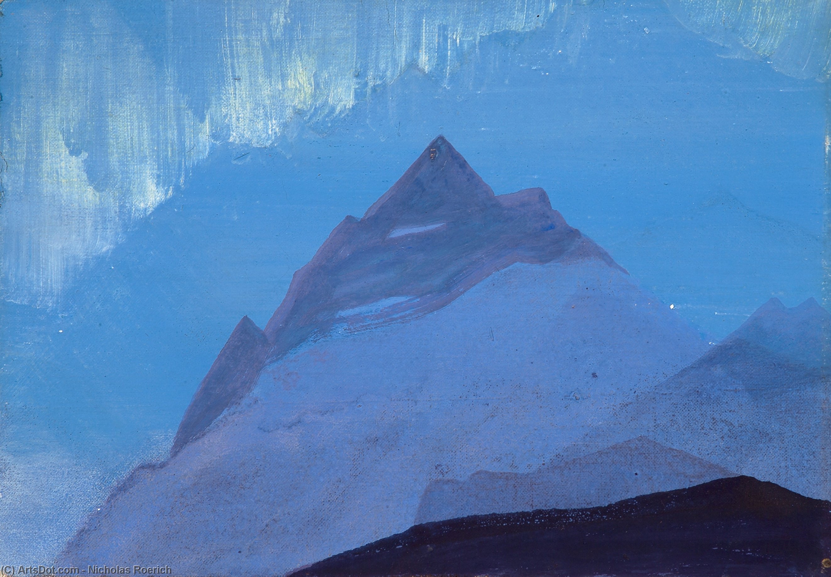 Wikioo.org - The Encyclopedia of Fine Arts - Painting, Artwork by Nicholas Roerich - Himalayas. Rain