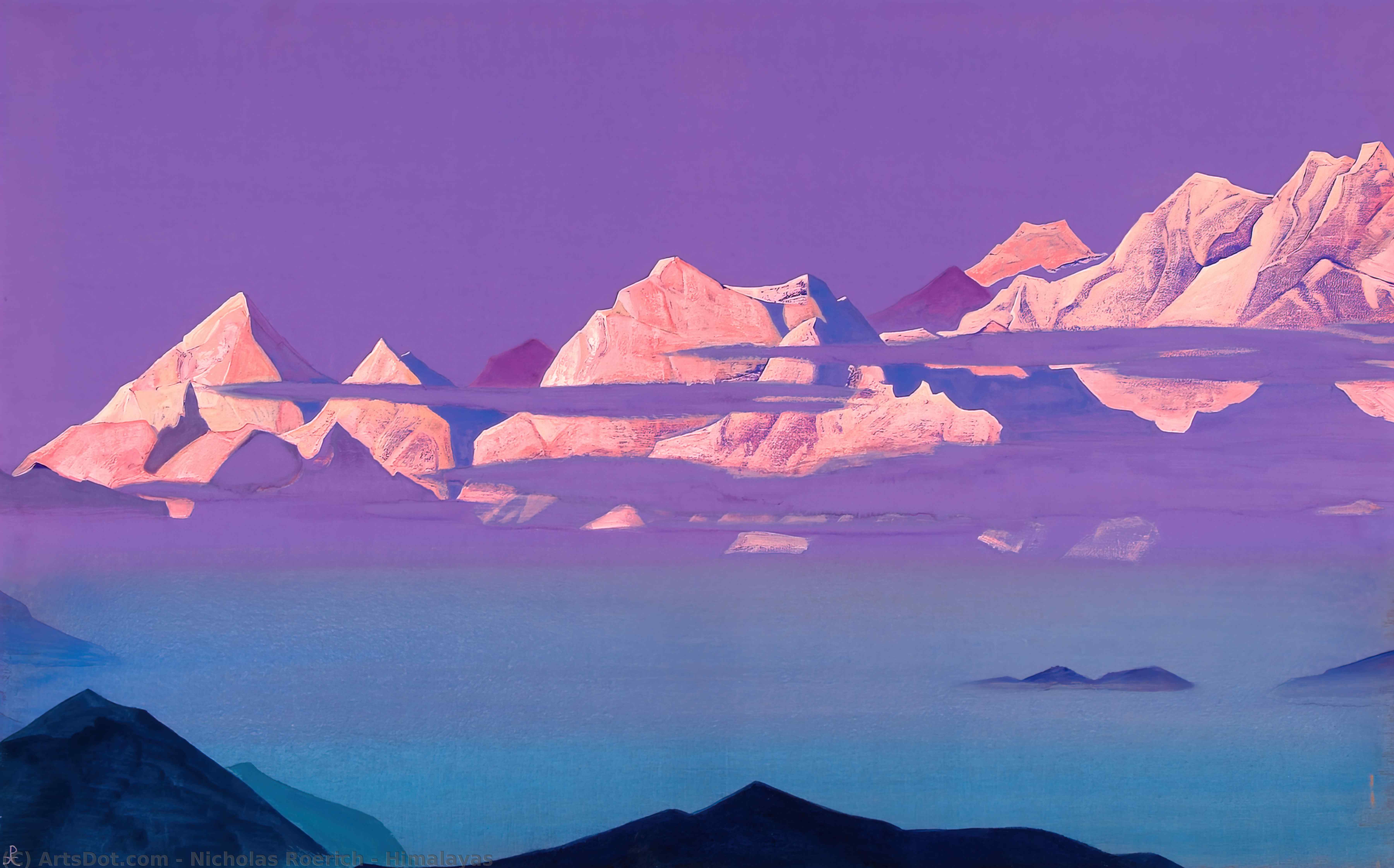 Wikioo.org - The Encyclopedia of Fine Arts - Painting, Artwork by Nicholas Roerich - Himalayas