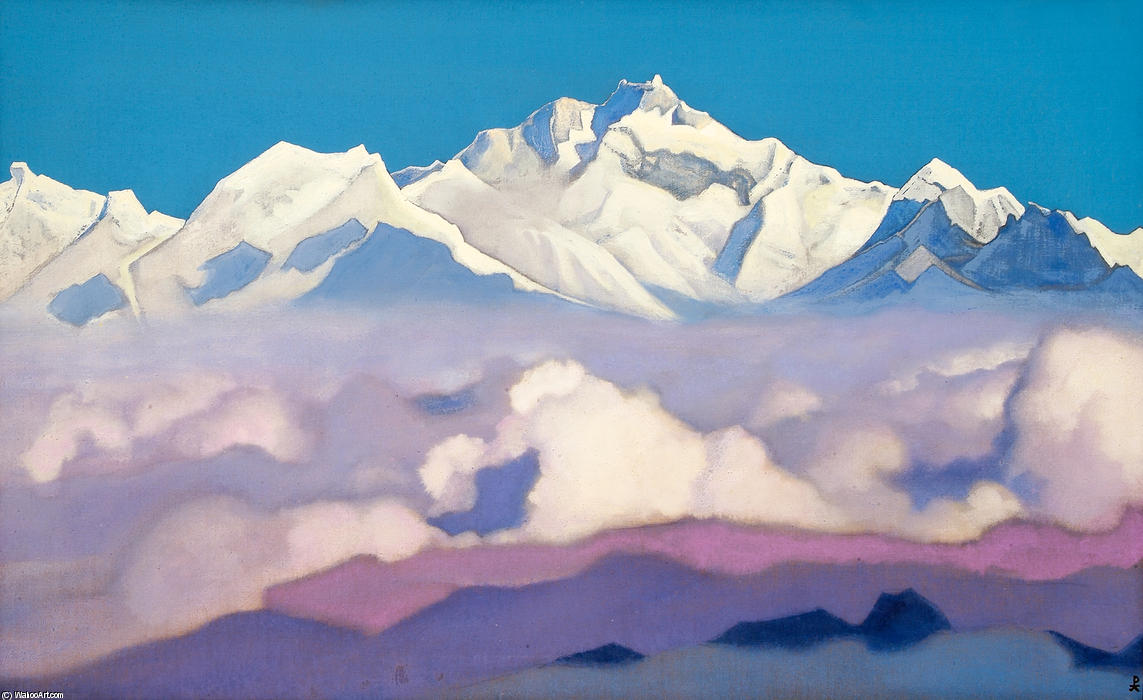 WikiOO.org - Encyclopedia of Fine Arts - Lukisan, Artwork Nicholas Roerich - Kanchenjunga