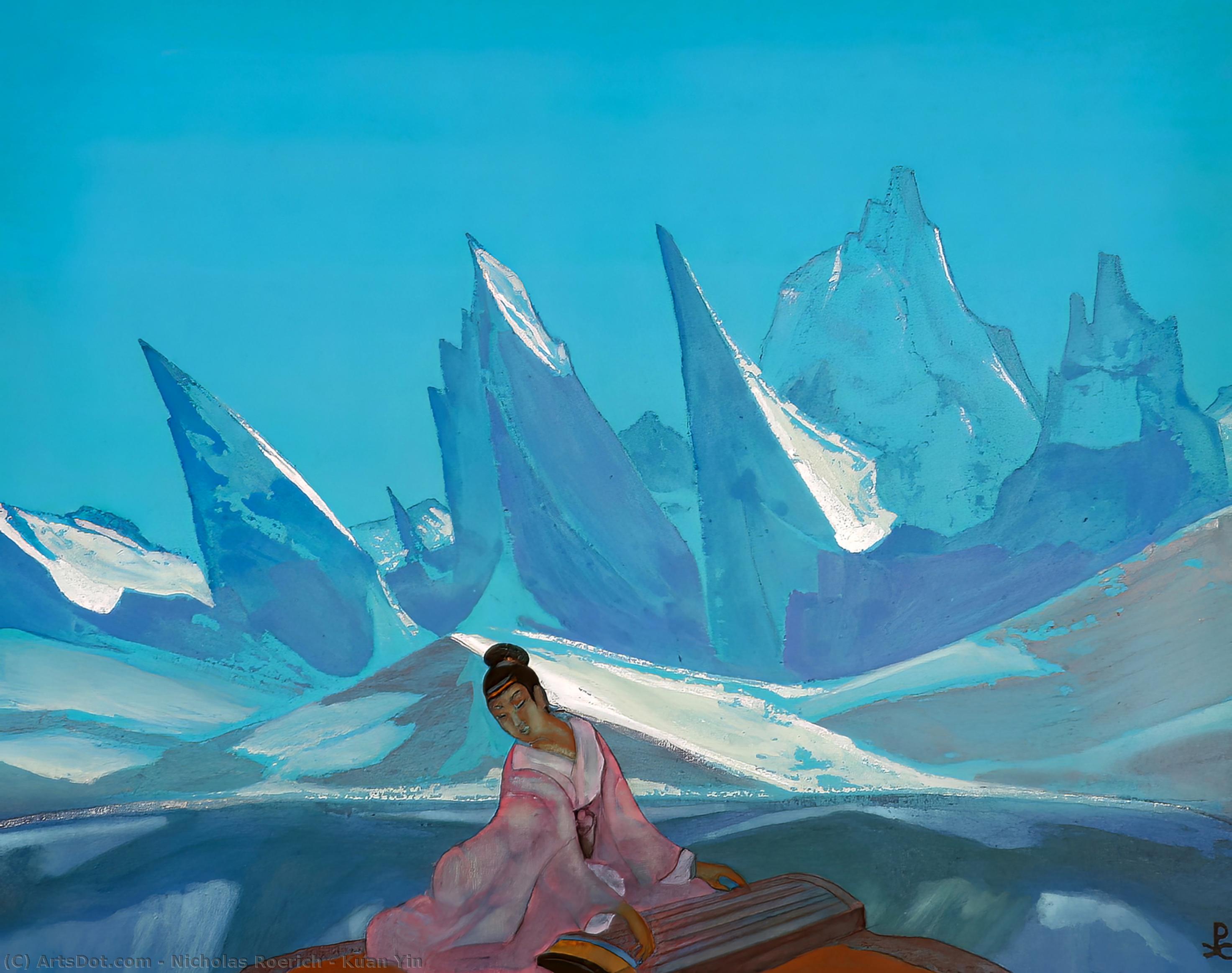 WikiOO.org - Encyclopedia of Fine Arts - Maalaus, taideteos Nicholas Roerich - Kuan Yin
