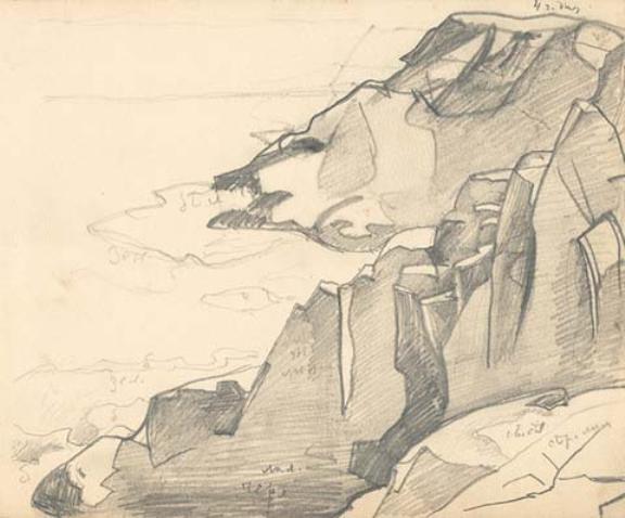 Wikioo.org - The Encyclopedia of Fine Arts - Painting, Artwork by Nicholas Roerich - Monhegan sketch 12