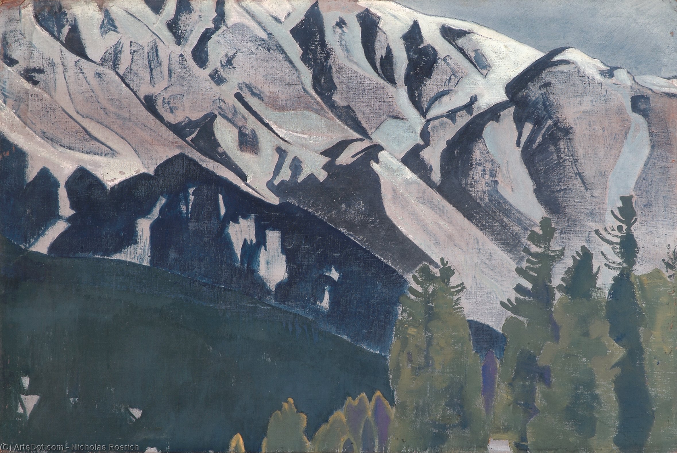 Wikioo.org - The Encyclopedia of Fine Arts - Painting, Artwork by Nicholas Roerich - Pir Panjal
