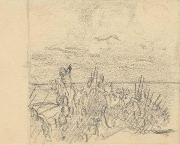 WikiOO.org - Encyclopedia of Fine Arts - Lukisan, Artwork Nicholas Roerich - Sketch for ''The Campaign''