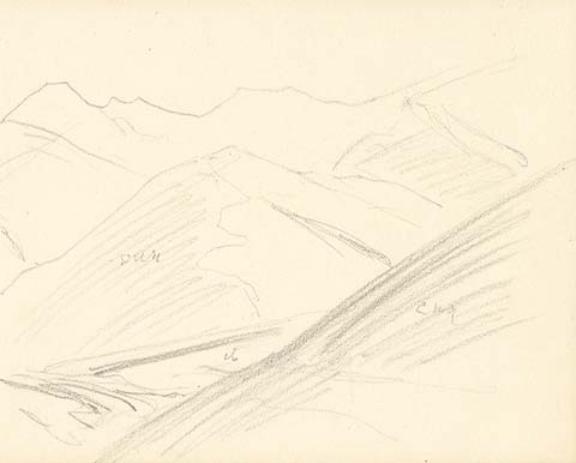 Wikioo.org - The Encyclopedia of Fine Arts - Painting, Artwork by Nicholas Roerich - Sketch of Dobi valley