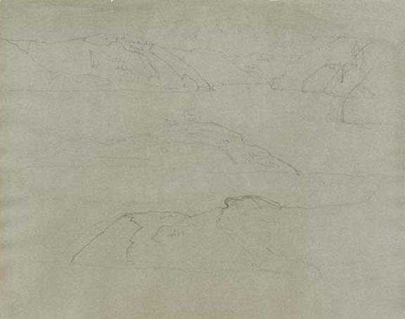 WikiOO.org - Enciklopedija dailės - Tapyba, meno kuriniai Nicholas Roerich - Sketch of landscape 20
