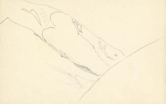 WikiOO.org - Encyclopedia of Fine Arts - Maleri, Artwork Nicholas Roerich - Sketch of mountain landscape 22
