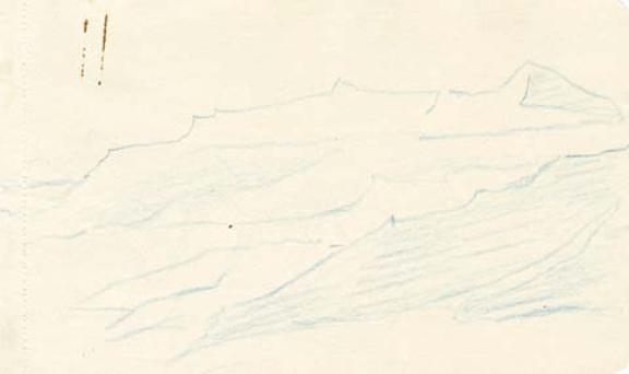 WikiOO.org - Enciklopedija likovnih umjetnosti - Slikarstvo, umjetnička djela Nicholas Roerich - Sketch of mountain landscape 26