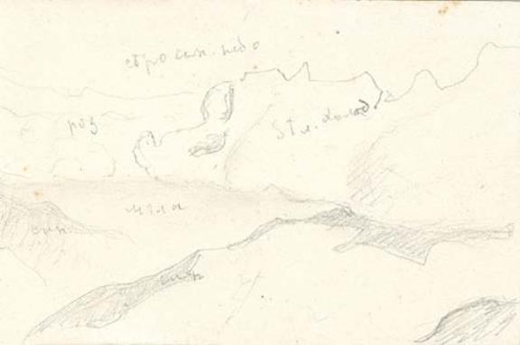 Wikoo.org - موسوعة الفنون الجميلة - اللوحة، العمل الفني Nicholas Roerich - Sketch of mountain landscape 9