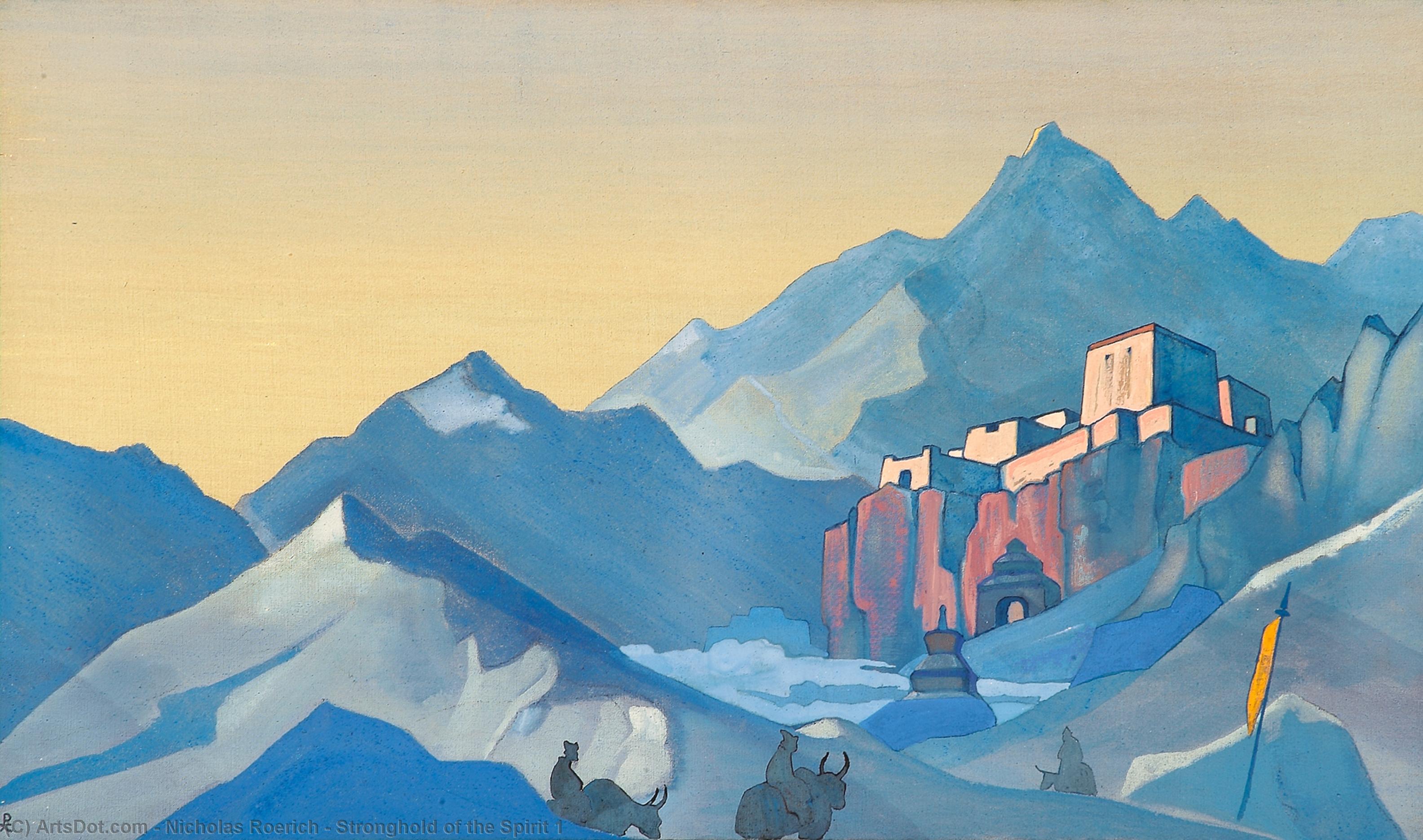 Wikioo.org - The Encyclopedia of Fine Arts - Painting, Artwork by Nicholas Roerich - Stronghold of the Spirit 1