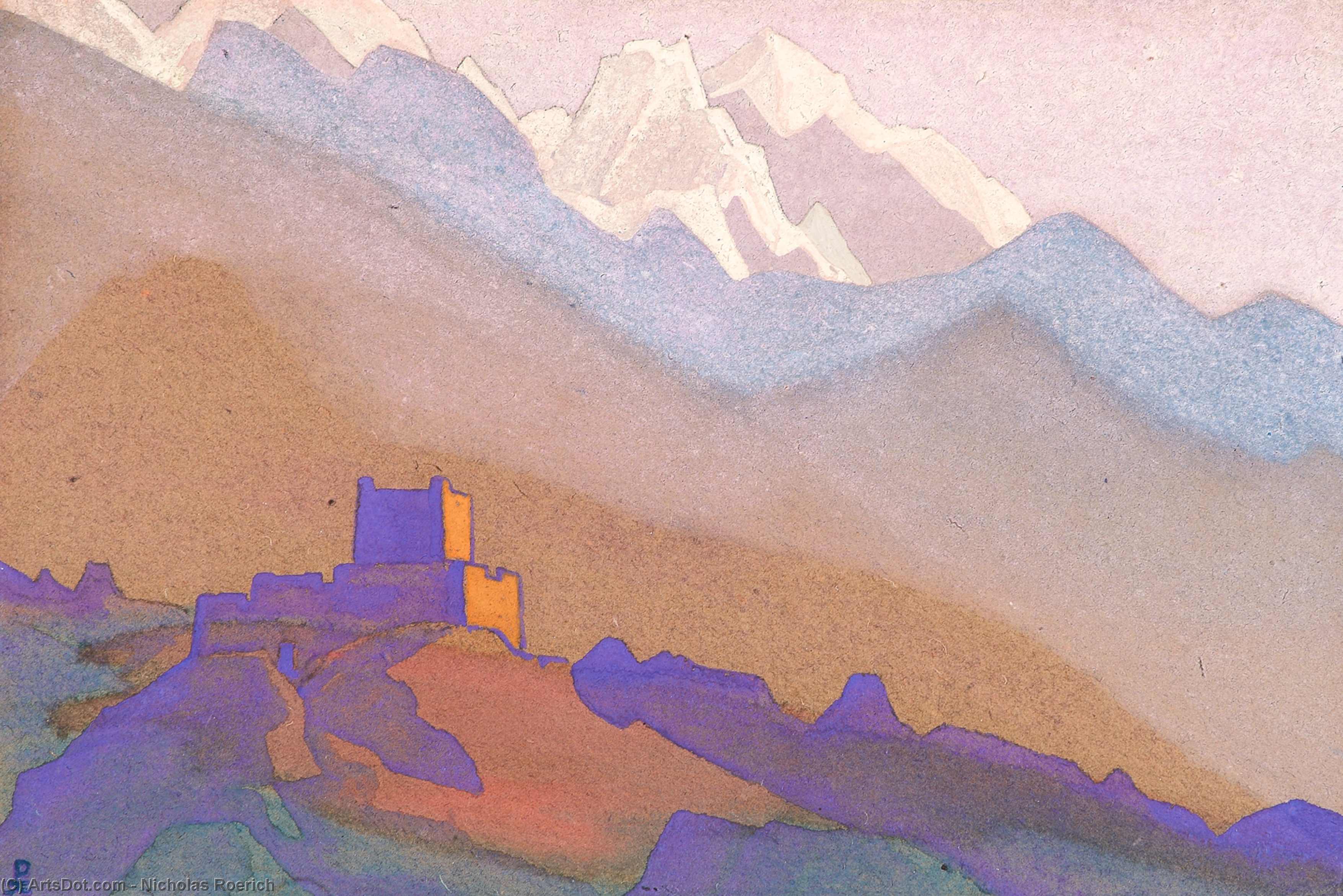 WikiOO.org - Енциклопедия за изящни изкуства - Живопис, Произведения на изкуството Nicholas Roerich - Western Himalayas