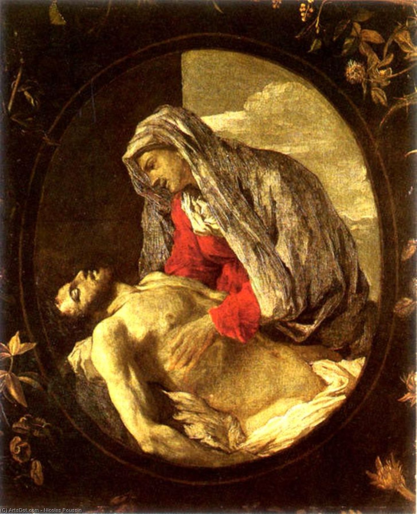 WikiOO.org - Енциклопедия за изящни изкуства - Живопис, Произведения на изкуството Nicolas Poussin - Pieta