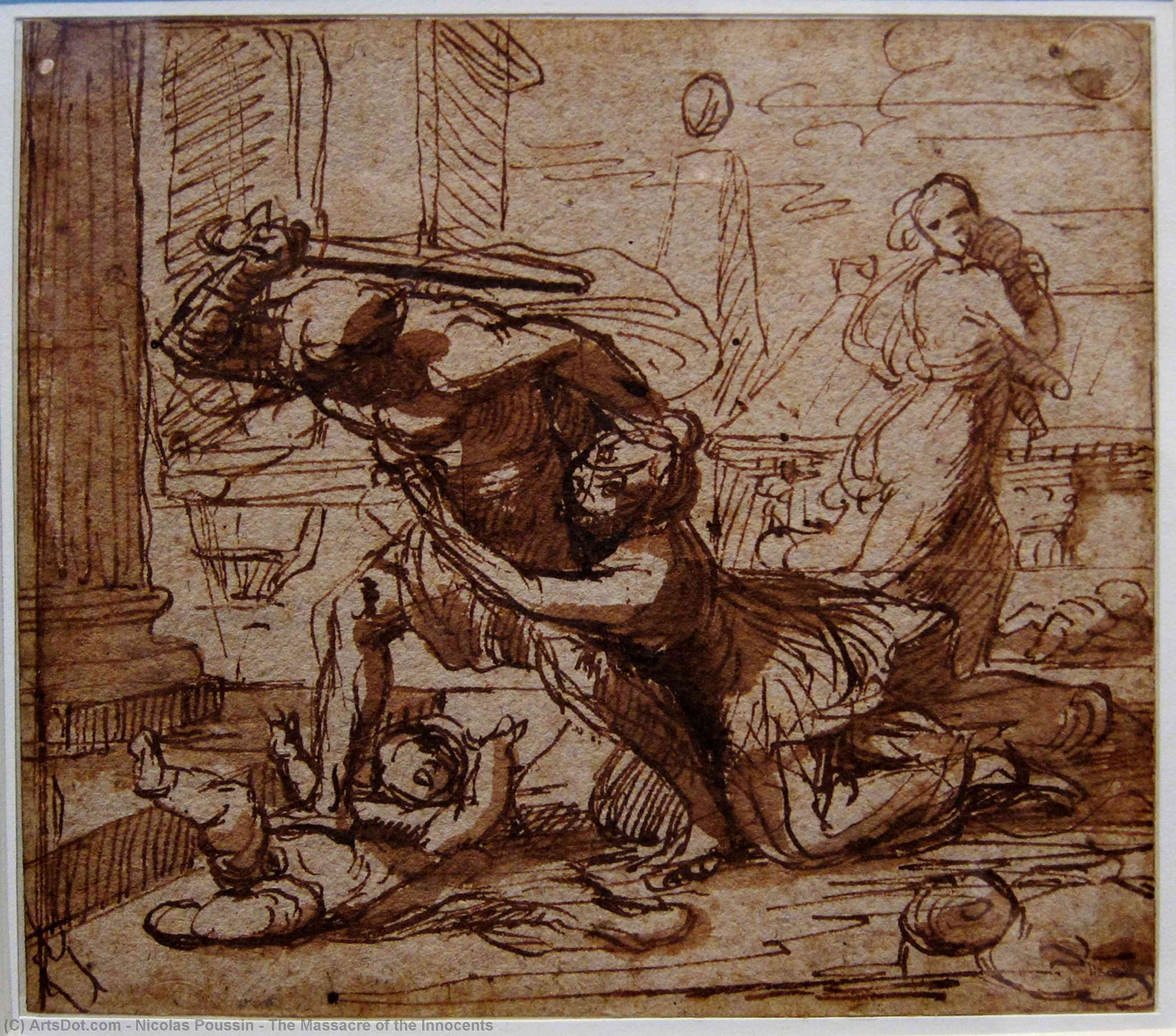 WikiOO.org - Енциклопедия за изящни изкуства - Живопис, Произведения на изкуството Nicolas Poussin - The Massacre of the Innocents