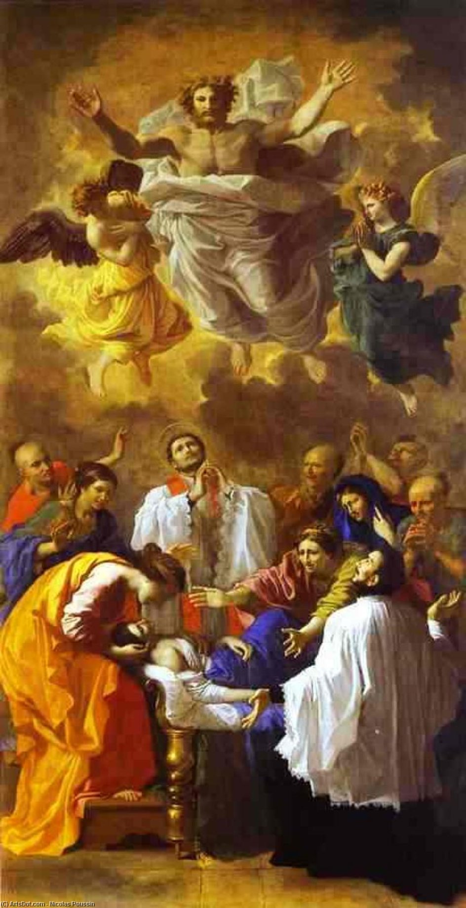 Wikioo.org - สารานุกรมวิจิตรศิลป์ - จิตรกรรม Nicolas Poussin - The Miracle of St. Francis Xavier