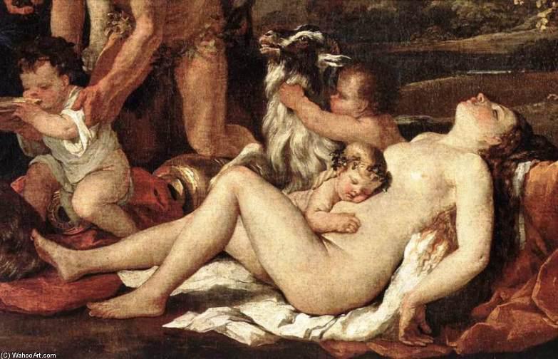 Wikioo.org - The Encyclopedia of Fine Arts - Painting, Artwork by Nicolas Poussin - The Nurture of Bacchus (detail)
