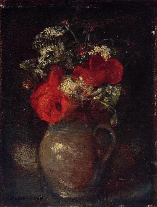 WikiOO.org - Encyclopedia of Fine Arts - Maľba, Artwork Odilon Redon - Bouquet