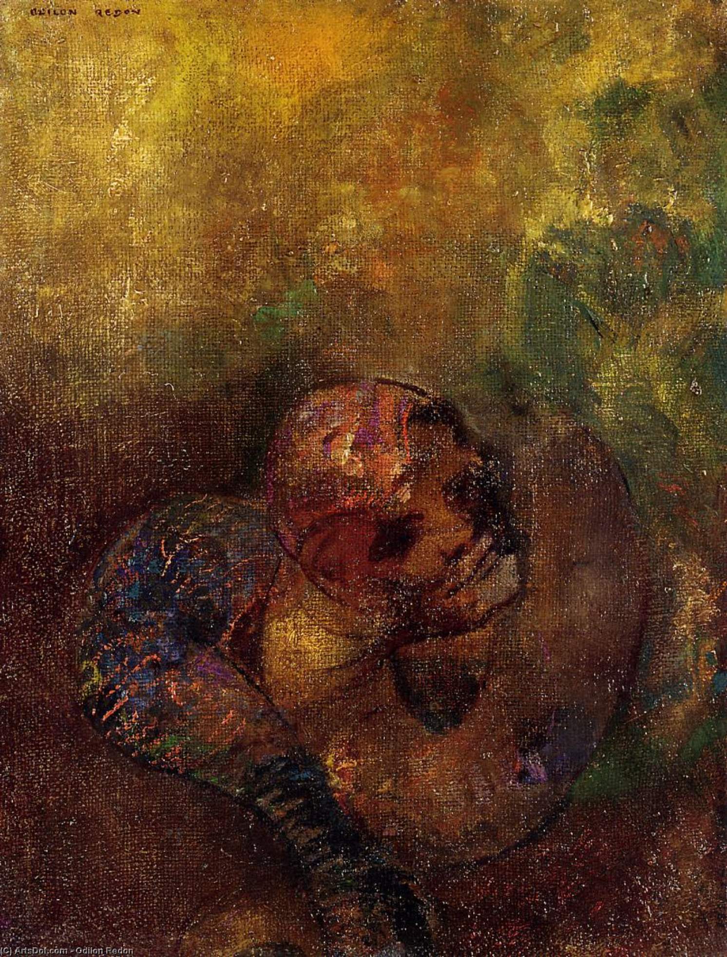 Wikioo.org - The Encyclopedia of Fine Arts - Painting, Artwork by Odilon Redon - Chrysalis