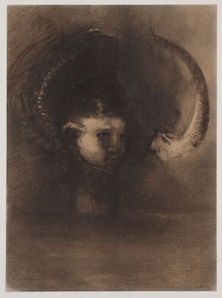 WikiOO.org - Encyclopedia of Fine Arts - Maleri, Artwork Odilon Redon - Dream Polyp
