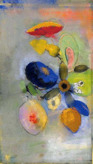 Wikioo.org - Bách khoa toàn thư về mỹ thuật - Vẽ tranh, Tác phẩm nghệ thuật Odilon Redon - Flowers 4
