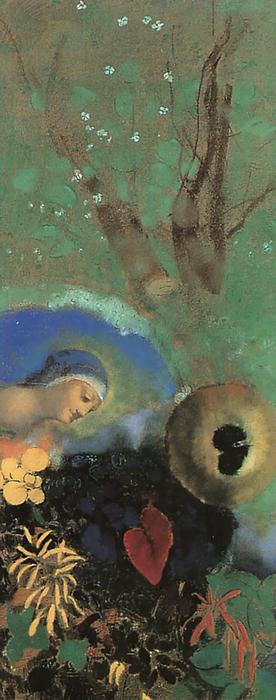 Wikioo.org - The Encyclopedia of Fine Arts - Painting, Artwork by Odilon Redon - Homage to Leonardo da Vinci