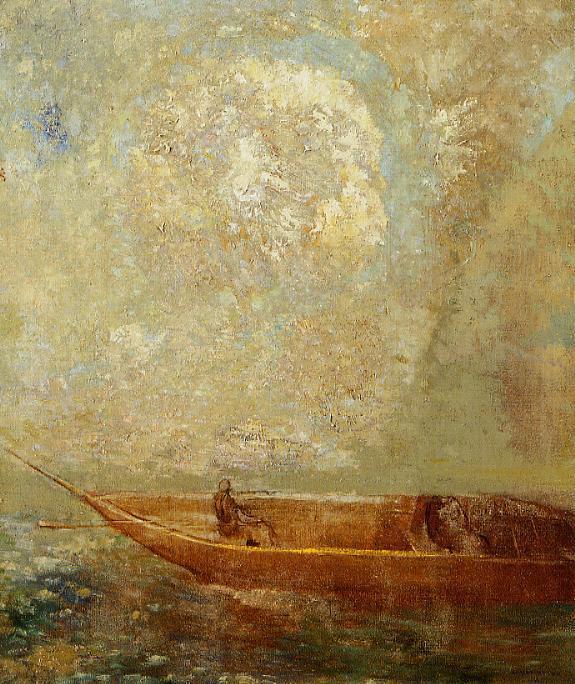 Wikioo.org - The Encyclopedia of Fine Arts - Painting, Artwork by Odilon Redon - Le Barque