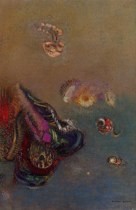 WikiOO.org - Encyclopedia of Fine Arts - Maľba, Artwork Odilon Redon - Mysteries of the Sea