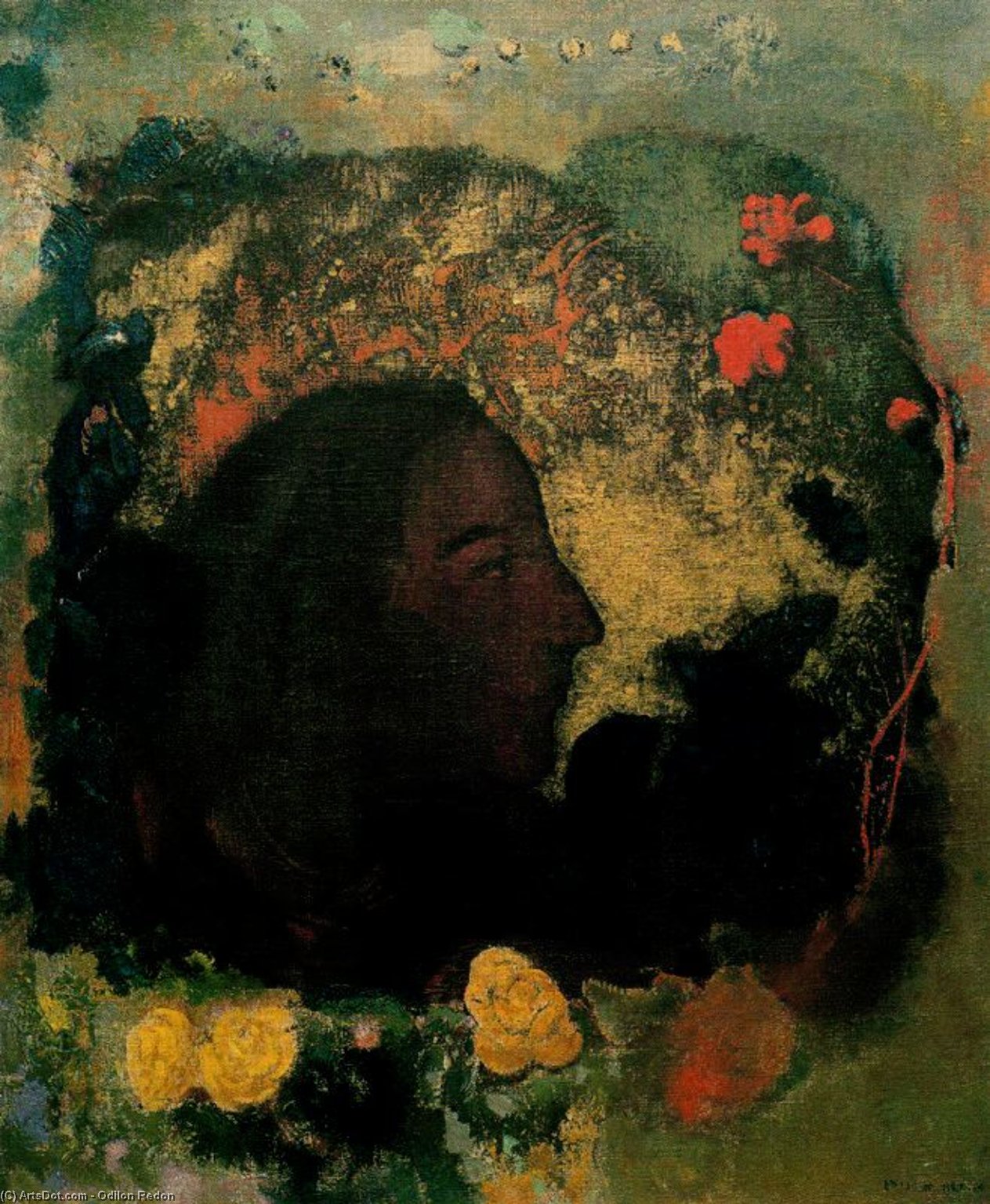 WikiOO.org - Енциклопедія образотворчого мистецтва - Живопис, Картини
 Odilon Redon - Paul Gauguin