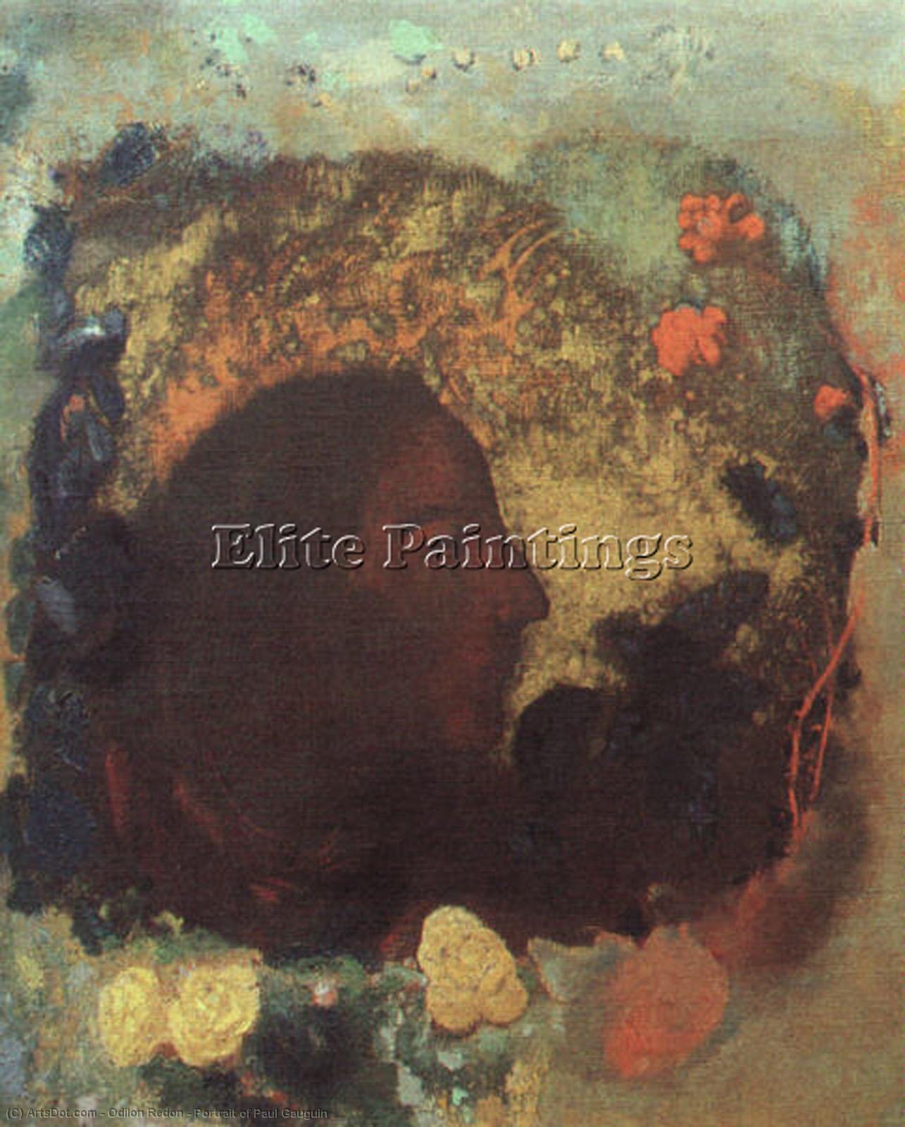 Wikioo.org - The Encyclopedia of Fine Arts - Painting, Artwork by Odilon Redon - Portrait of Paul Gauguin