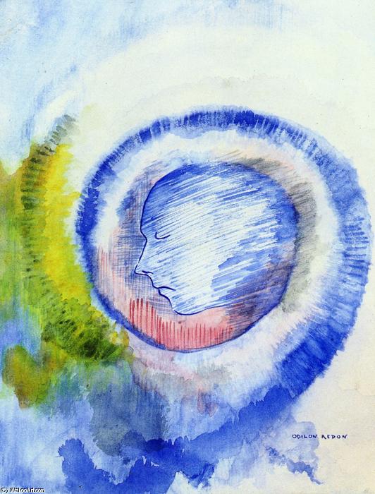 Wikoo.org - موسوعة الفنون الجميلة - اللوحة، العمل الفني Odilon Redon - Profile