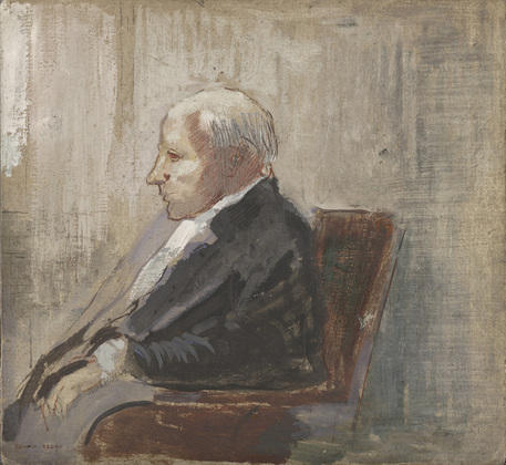 WikiOO.org – 美術百科全書 - 繪畫，作品 Odilon Redon -  坐在  男子