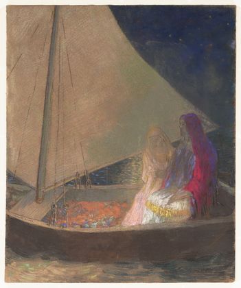 Wikioo.org - The Encyclopedia of Fine Arts - Painting, Artwork by Odilon Redon - The Barque