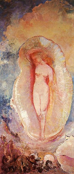 Wikioo.org - The Encyclopedia of Fine Arts - Painting, Artwork by Odilon Redon - The Birth Of Venus 5