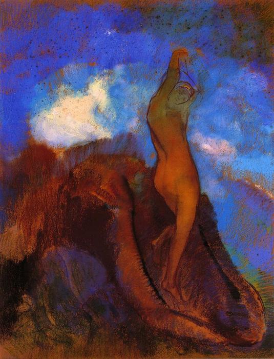 Wikioo.org - The Encyclopedia of Fine Arts - Painting, Artwork by Odilon Redon - The Birth of Venus