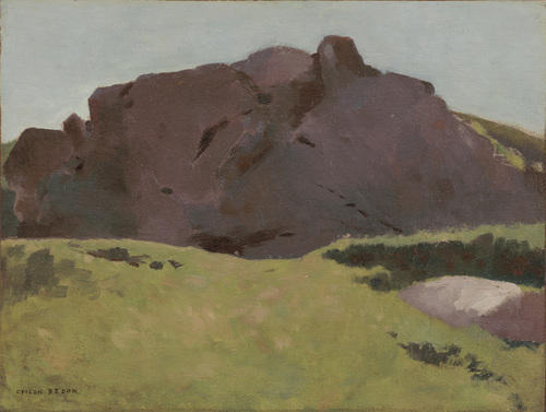 Wikioo.org - The Encyclopedia of Fine Arts - Painting, Artwork by Odilon Redon - The Rocky Slope