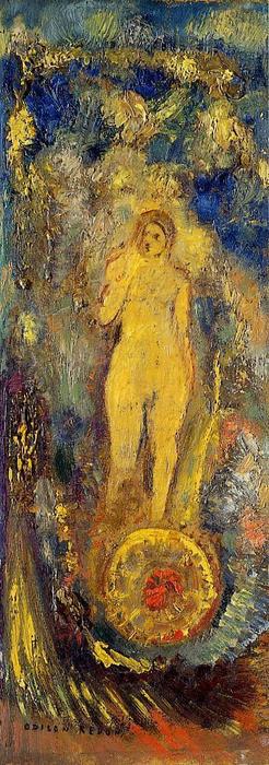 Wikioo.org - The Encyclopedia of Fine Arts - Painting, Artwork by Odilon Redon - The Wheel of Fortune