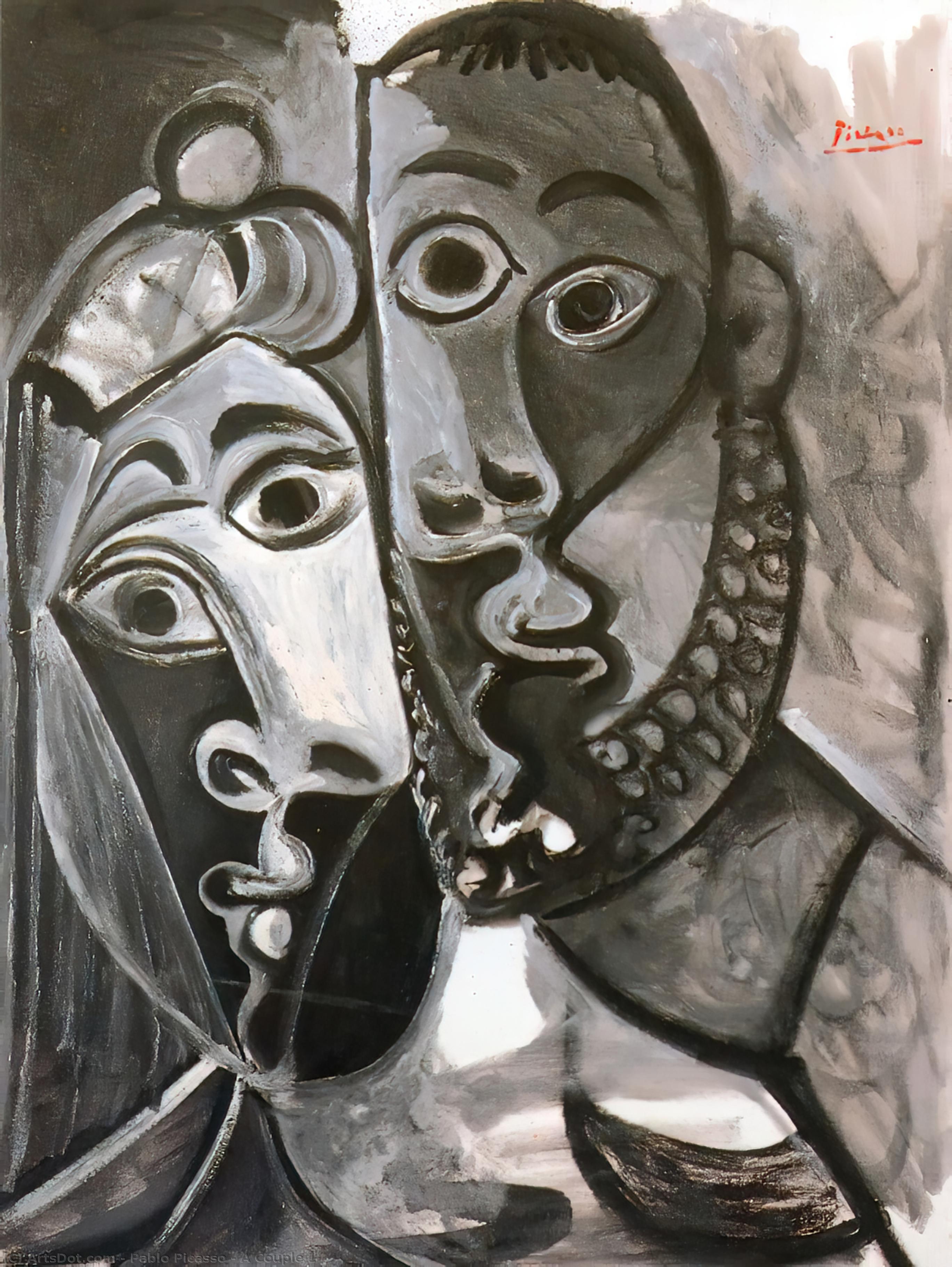 WikiOO.org - Encyclopedia of Fine Arts - Målning, konstverk Pablo Picasso - A Couple 1