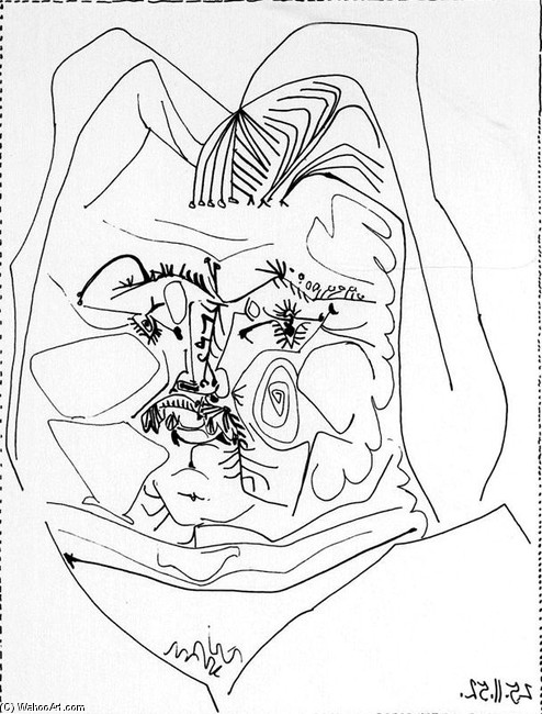 WikiOO.org - Енциклопедія образотворчого мистецтва - Живопис, Картини
 Pablo Picasso - Balzac