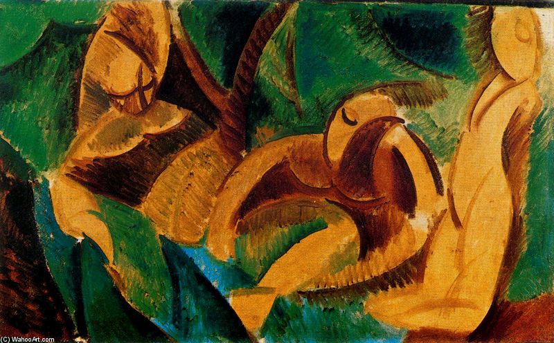 WikiOO.org - Encyclopedia of Fine Arts - Maľba, Artwork Pablo Picasso - Baño