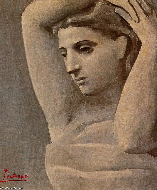 WikiOO.org - Encyclopedia of Fine Arts - Maľba, Artwork Pablo Picasso - Bust of a woman 1