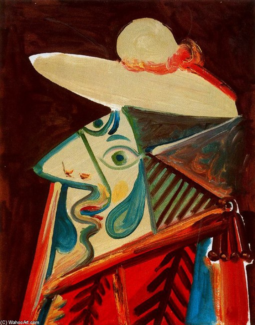 WikiOO.org - 백과 사전 - 회화, 삽화 Pablo Picasso - Busto de picador